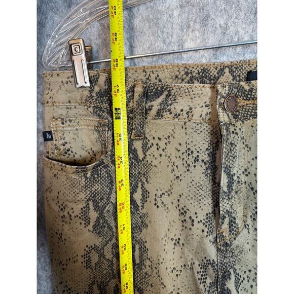 Judy Blue Skinny Fit Tan Size 13/31 Snakeskin Stretch Pants Mid Rise JB84177 - Picture 8 of 9